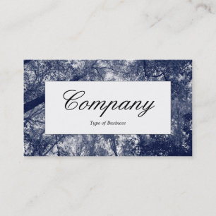 Etiqueta central - outono azul