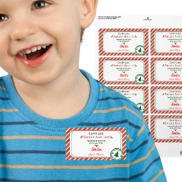 Etiqueta Certificado da Lista Boa de Natal Aprovado pelo El