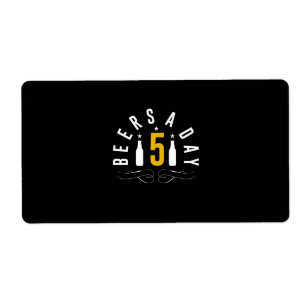 Etiqueta Cervejas Por Dia