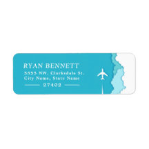Céus Amigáveis | Endereço Personalizado Turquoise