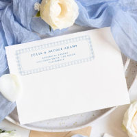 Chá de Bebê do Ursinho Little Heart Blue Gingham