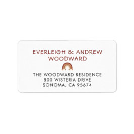 Etiqueta Chá de fraldas Boho Rainbow Boy