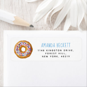 Etiqueta Chá de fraldas de Rosquinhas moderna