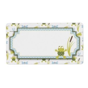 Etiqueta Chá de fraldas do sapo e da libélula