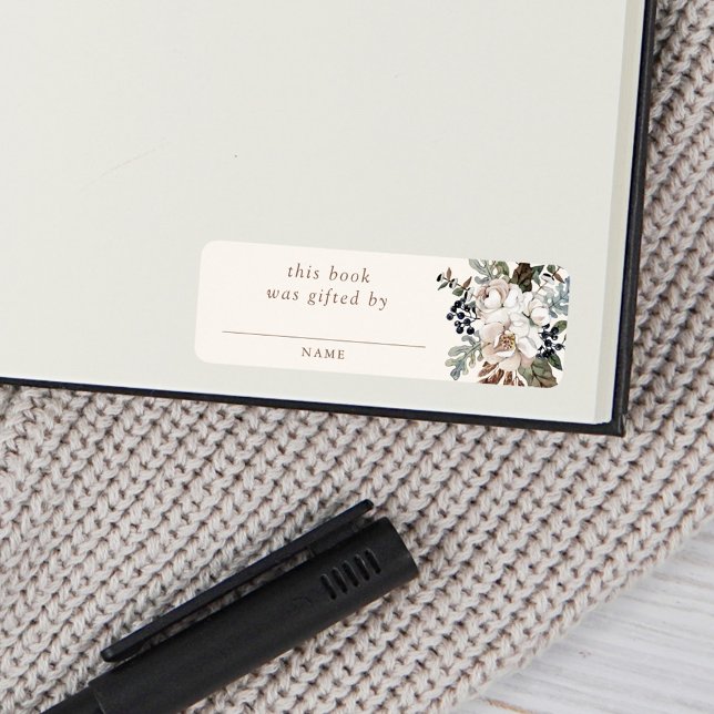 Etiqueta Chá de fraldas Neutral Boho Nursery (Criador carregado)