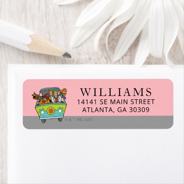 Etiqueta Chá de fraldas Spooktacular Scooby-Doo (Insitu)