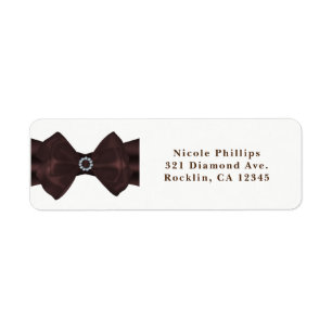 Etiqueta Chá de panela Castanho de Fita e Ouros