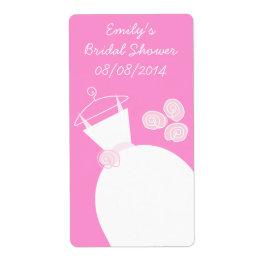 Etiqueta 'Chá de panela' Rosa de Casamento