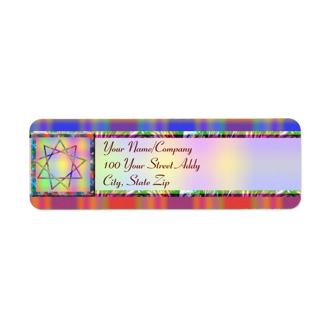 Etiqueta Chakra Nonagram (Frente)