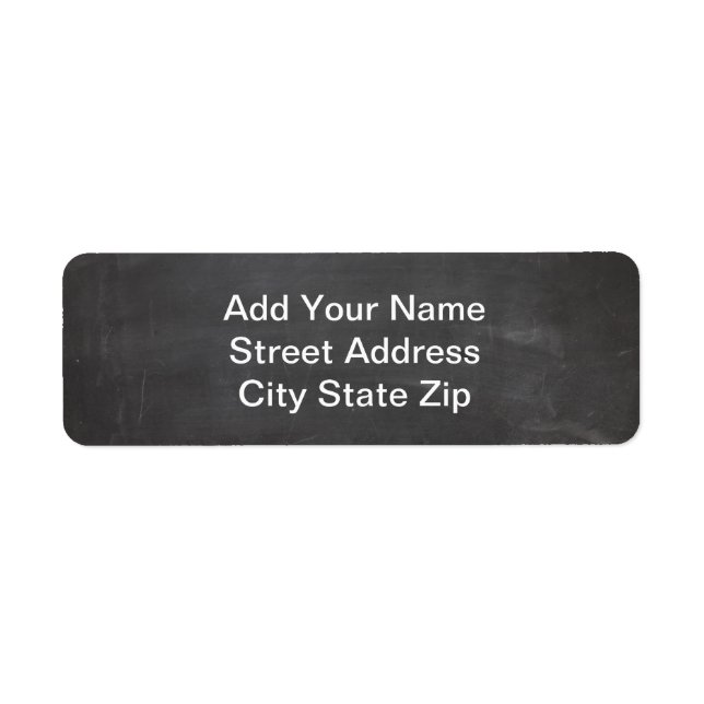 Etiqueta Chalk Board (Frente)