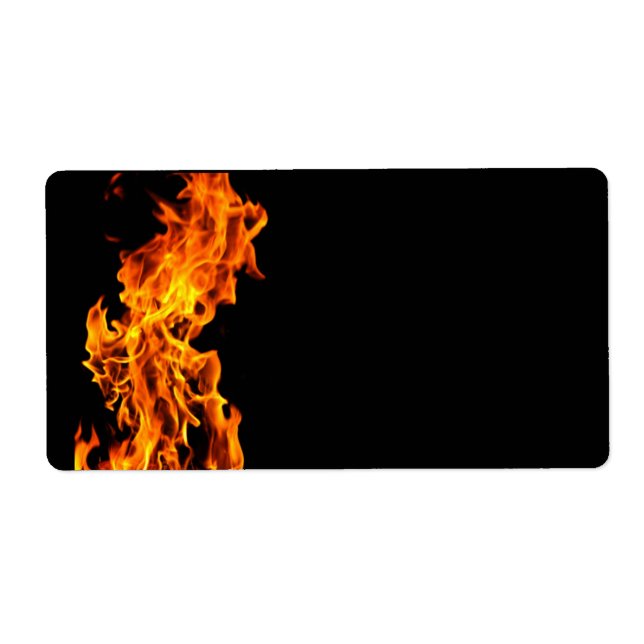 Etiqueta Chama laranja (Frente)