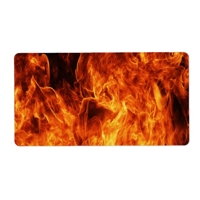 Etiqueta Chama laranja (Frente)