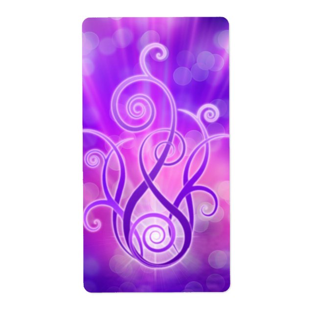 Etiqueta Chama Violeta/Fogo Violeta (Frente)