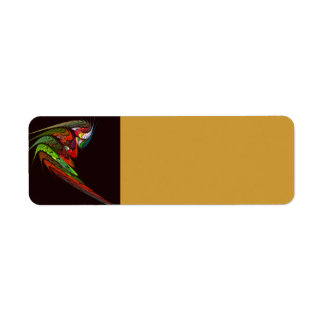 Etiqueta Chameleon Abstrato Art
