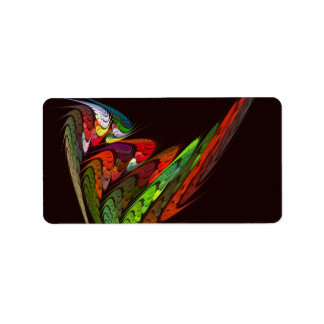 Etiqueta Chameleon Abstrato Art