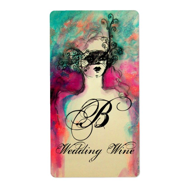 ETIQUETA CHARM WEDDING MONOGRAM (Frente)