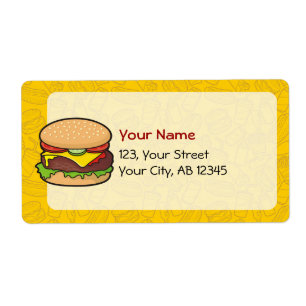 Etiqueta Cheeseburger