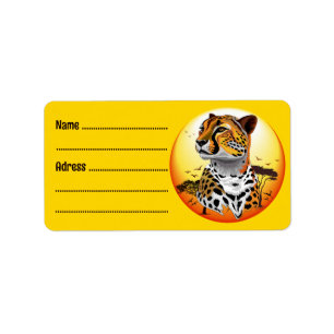 Etiqueta Cheetah African Feline Wild Animal
