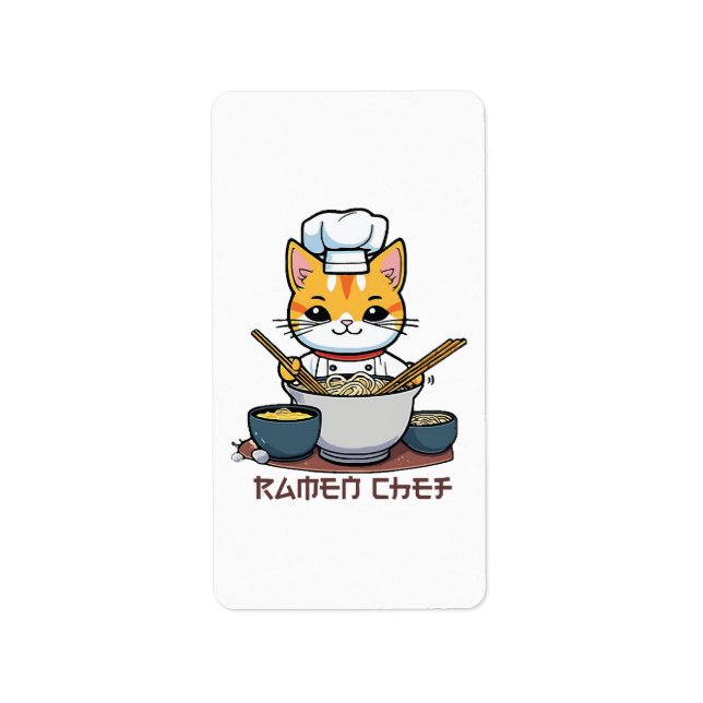 Etiqueta Chef de Ramen (Frente)