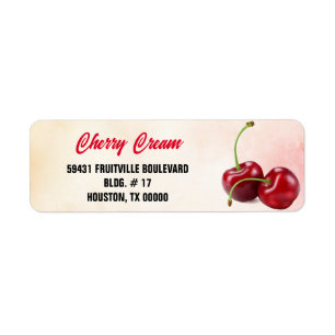 Etiqueta Cherry Fruta
