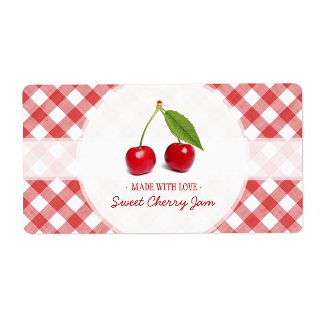Etiqueta Cherry Jam (Frente)
