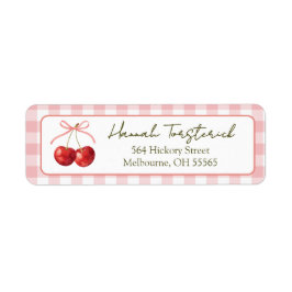 Etiqueta Cherry Sweet return address label
