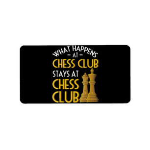 Etiqueta Chess Lover O Que Acontece No Humor Do Chess Club