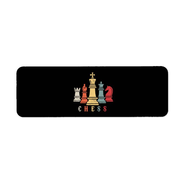Etiqueta Chess Lover | Presente do Xadrez Set Checkmate (Frente)