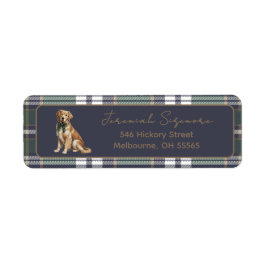 Etiqueta Chic Elegant Fancy Dog theme return address label