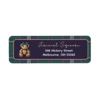 Etiqueta Chic elegant R. Lauren theme return address label