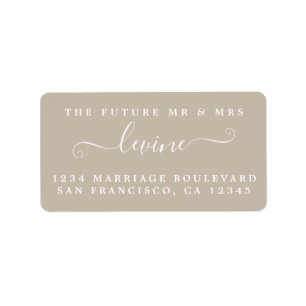 Etiqueta Chic Future Sr. Cinza Endereço de Regresso Caseiro