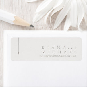 Etiqueta Chic Neutrals Minimalist Names Powder ID1020