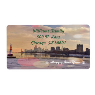 Etiqueta Chicago Skyline