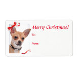 Etiqueta Chihuahua Christmas Gift Stickers<br><div class="desc">Estes adoráveis adesivos de Natal Chihuahua são uma combinação perfeita para o nosso papel de embrulho de Natal Chihuahua.</div>
