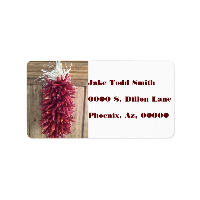 ETIQUETA CHILI PEPPER (Frente)