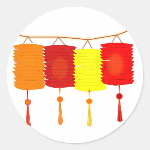 Etiqueta chinesa do ano novo