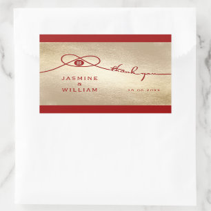 Etiqueta chinesa do casamento da felicidade