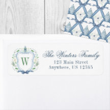 Chinoiserie Ginger Jar Monograma Crest