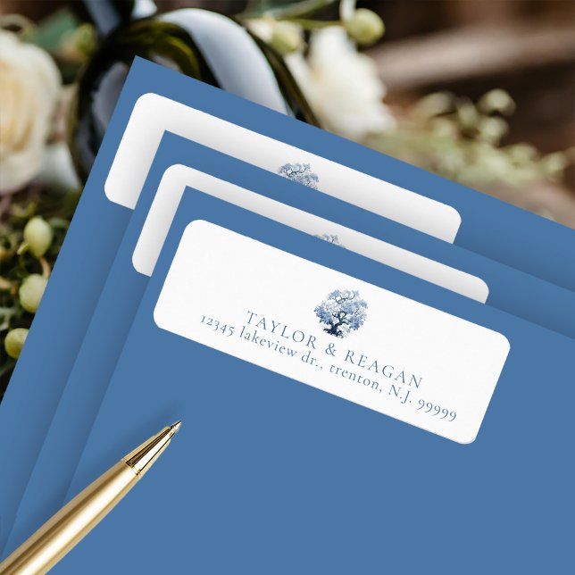 Etiqueta Chinoiserie inspirada na porcelana Motif ID1094 (Criador carregado)