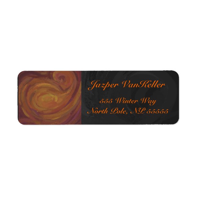 Etiqueta Chocolate Carmel Swirl (Frente)