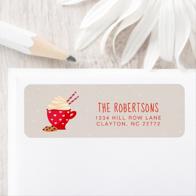 Etiqueta Chocolate Quente e Biscoitos Natal (Insitu)