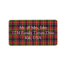 Etiqueta Christie Tartan Label
