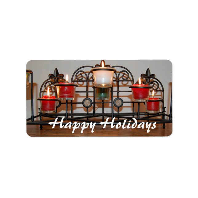 Etiqueta Christmans Candles (Frente)