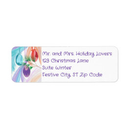 Etiqueta Christmas Balls Custom Address Labels