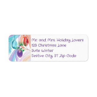 Etiqueta Christmas Balls Custom Address Labels