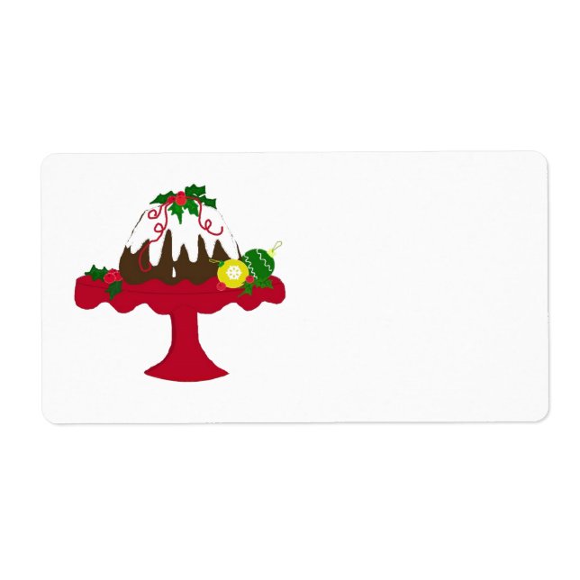 Etiqueta Christmas Pudding (Frente)