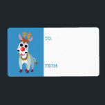 Etiqueta Christmas Shane, o Donkey<br><div class="desc">Shane, o burro é um Leo que ama uma boa piada. Ele tem tanta diversão sendo humorístico que às vezes é duro para ele realmente ser sério, mesmo quando ele provavelmente deveria ser. Sua cor favorita é o ouro, principalmente porque o lembra dos doces que ele tanto ama. Shane é...</div>