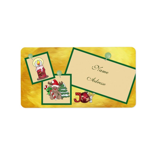 Etiqueta Christmasbild adressaufkleber (Frente)