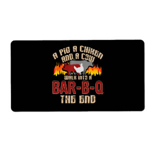 Etiqueta Churrasco B Q  Cookie Cookie Furioso Chicken Bar B
