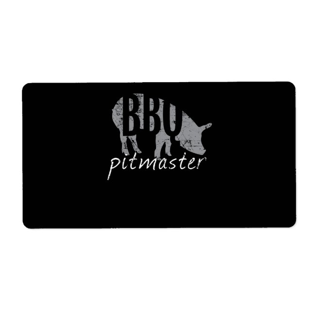 Etiqueta Churrasco | CHURRASCO Pitmaster Pig Grill Fars Day (Frente)